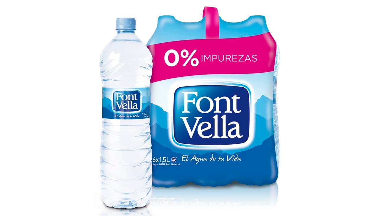 Agua de Fontvella, que se embotella también en Fontemilla.