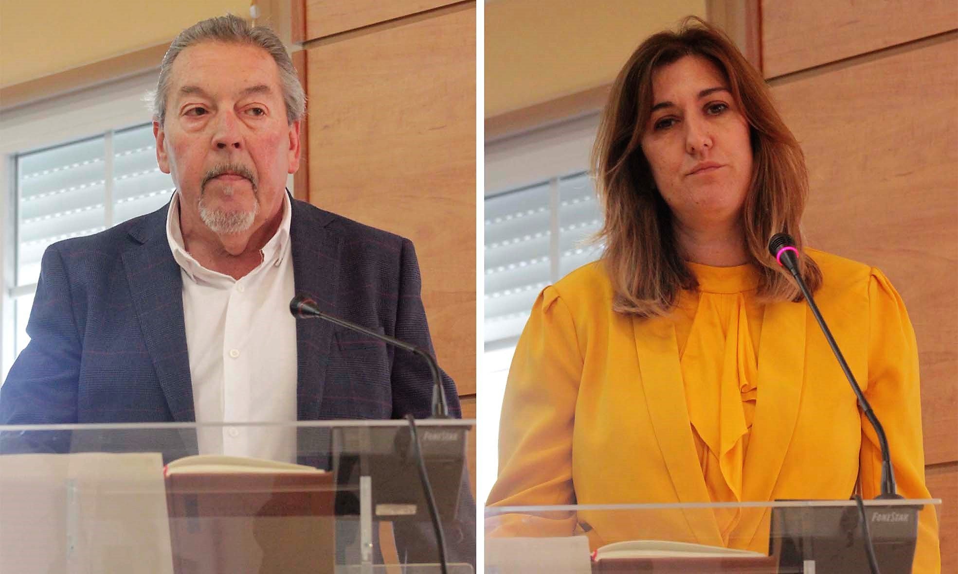 Los dos concejales elegidos en la candidatura de Ciudadanos en Cabanillas del Campo y que ahora han abandonado el partido pero no sus actas.