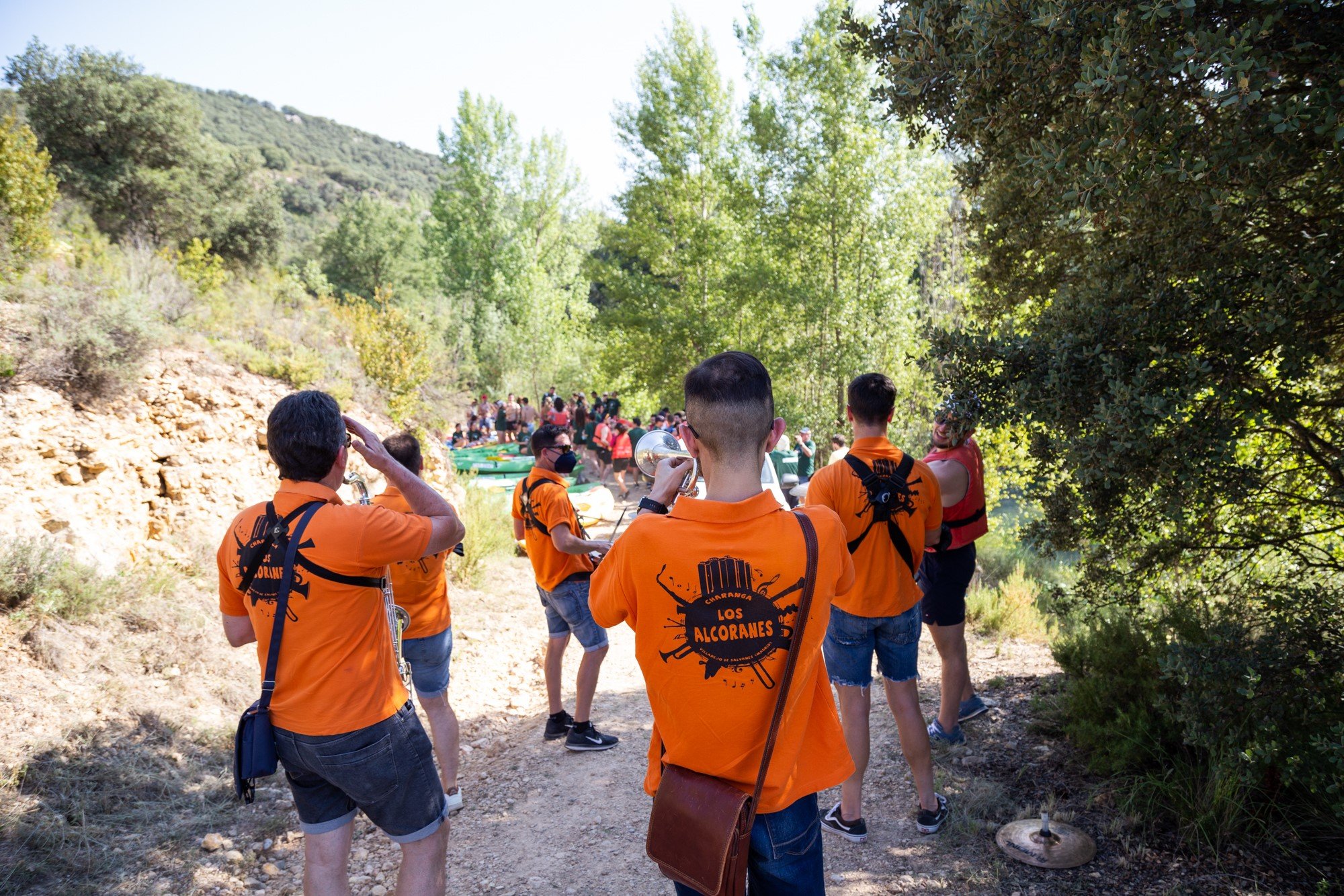 Descenso popular del río Tajo, en Trillo, el 10 de julio de 2021.