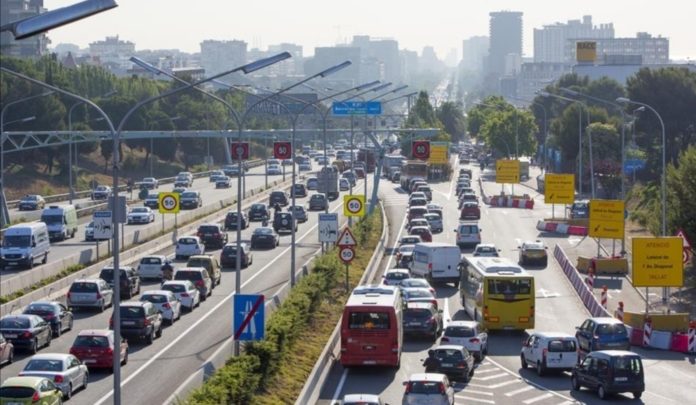 Atascos para entrar en Barcelona