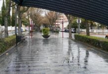Paraguas, lluvia e incluso sol en el que debería haber sido el fin de semana de las Ferias de Guadalajara en 2020. (Foto: La Crónic@)