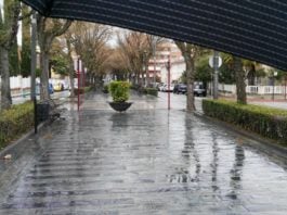 Paraguas, lluvia e incluso sol en el que debería haber sido el fin de semana de las Ferias de Guadalajara en 2020. (Foto: La Crónic@)