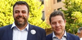 Blanco y Page, juntos en una imagen de archivo. El azudense es el último que ha intentado ganar a Page en el seno del PSOE regional.