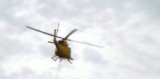 Helicóptero contra incendios. (Foto: La Crónic@)