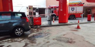 El gasóleo llegó a salir a chorros sin control en una gasolinera de Molina de Aragón