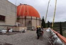 La central nuclear que ya no existe en Zorita recibe 5 inspecciones en un año Esta imagen es irrepetible, tras las demoliciones habidas; tampoco parece que pueda repetirse el uso para energía nuclear de este mismo entorno.