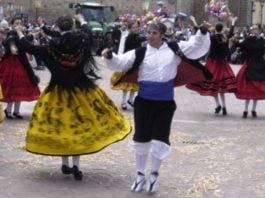 Actuación de la Escuela de Folklore de la Diputación de Guadalajara, en una imagen de archivo.