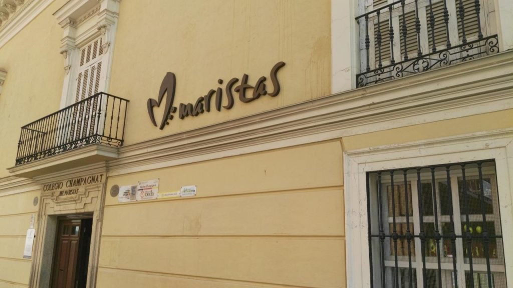 Fachada del colegio de los Maristas en Guadalajara. (Foto: La Crónic@)