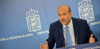 Martínez Guijarro, en la Diputación de Guadalajara, hace meses.