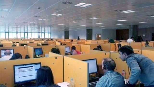 Call Center de Orange en Guadalajara, en una imagen de archivo.