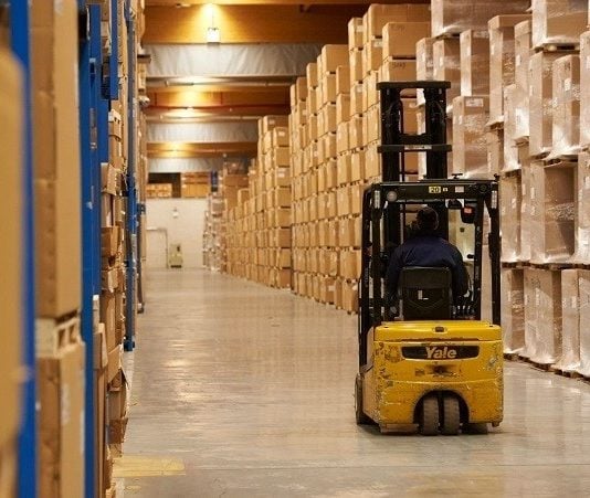 Almacén de logística.