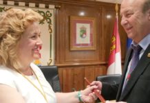 Purificación Tortuero en el inicio de su tercer mandato, en 2019; ahora va a por el cuarto.