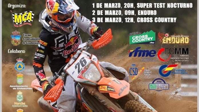 Cartel de un anterior Campeonato de España de Enduro en Guadalajara.