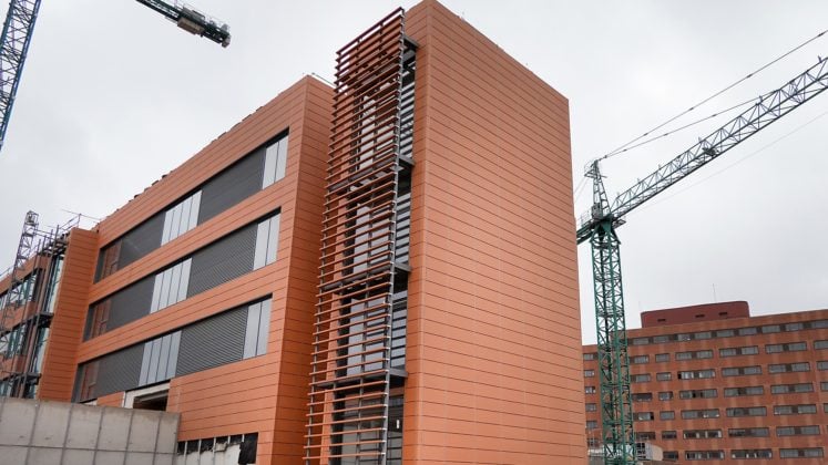 La ampliación del Hospital de Guadalajara, en febrero de 2020.