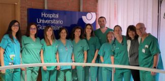 Profesionales implicados en la primera donación de órganos en asistolia conseguida en el Hospital de Guadalajara.
