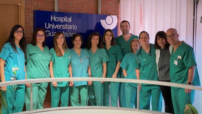 Profesionales implicados en la primera donación de órganos en asistolia conseguida en el Hospital de Guadalajara.