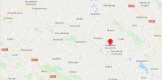 Ubicación de Aldehuela de Liestos.