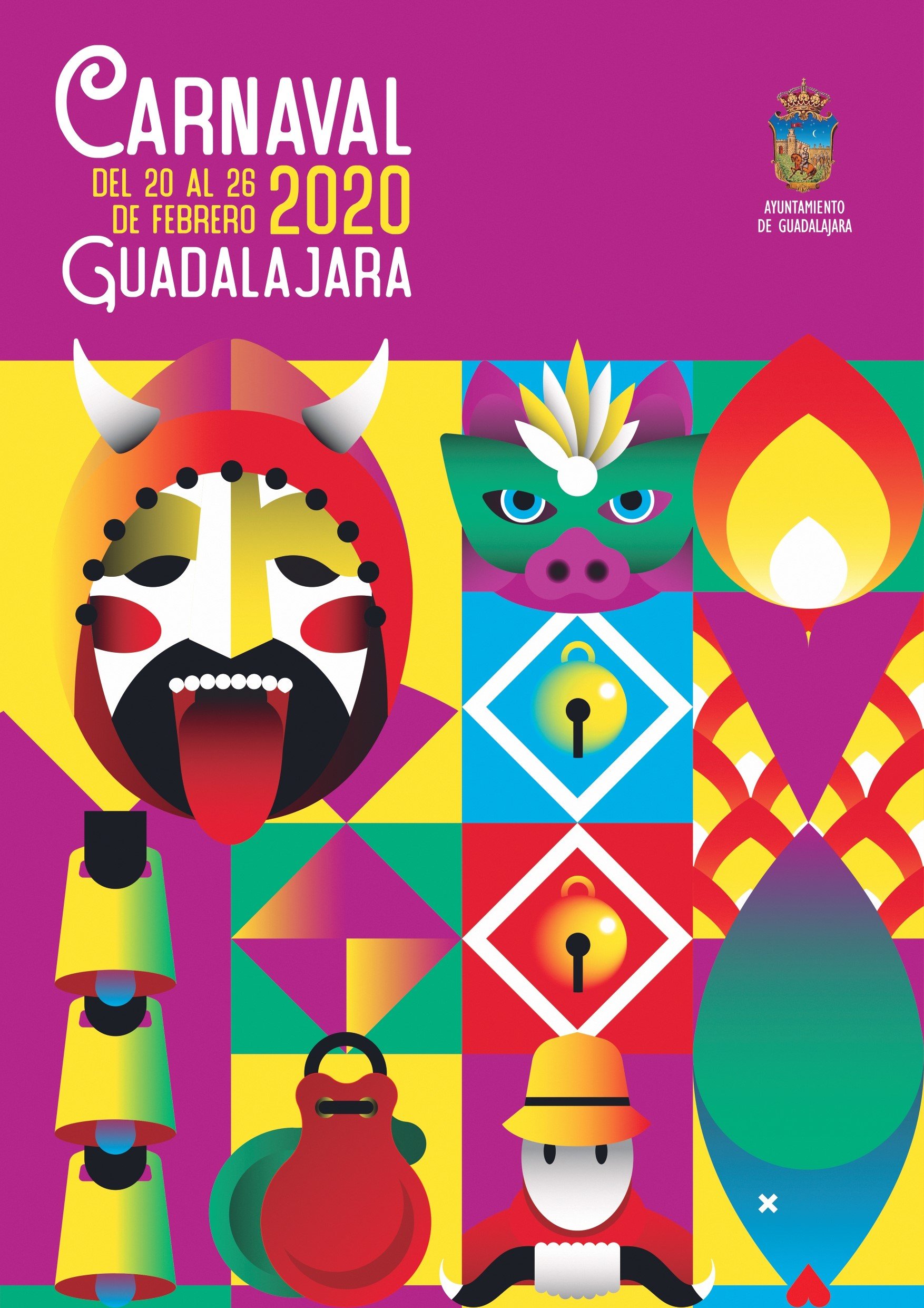 Cartel del Carnaval de 2020 en Guadalajara.