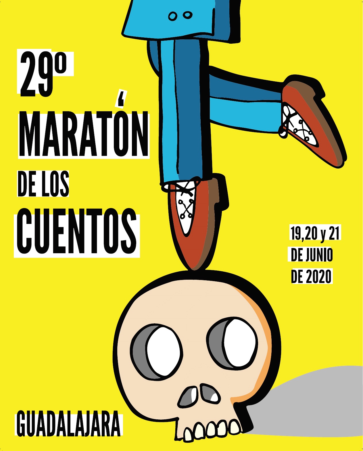 Cartel del Maratón de los Cuentos de Guadalajara 2020