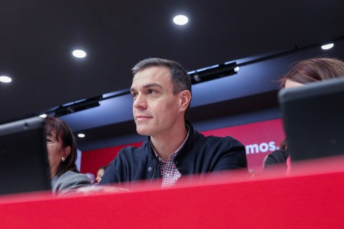 Pedro Sánchez, ante el Comité Federal del PSOE.