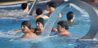 Beneficiarias del programa de Termalismo Social, en un balneario.