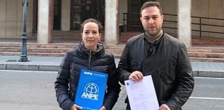 Representantes de ANPE, en Albacete.