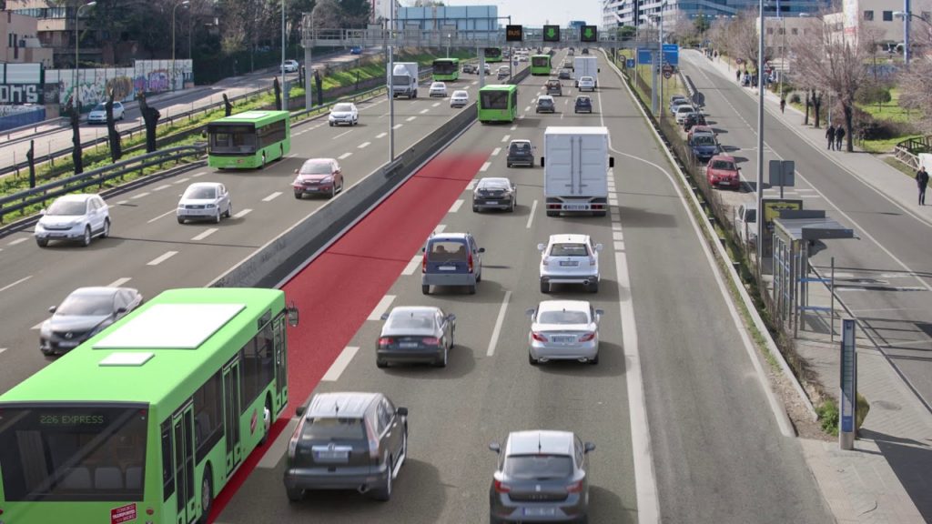autobuses como los de ALSA serán los grandes ganadores con el carril Bus-VAO en la A-2 durante las horas punta de circulación.