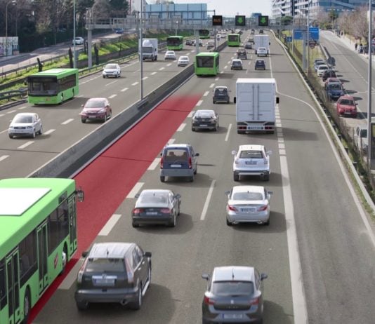 autobuses como los de ALSA serán los grandes ganadores con el carril Bus-VAO en la A-2 durante las horas punta de circulación.
