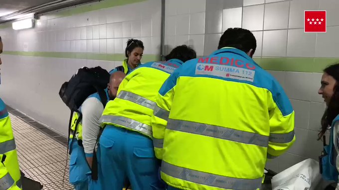 Accidente en los Cercanías de Madrid.