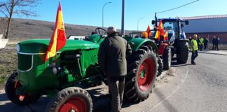 Tractorada en Guadalajara el 19 de abril de 2023. (Foto: La Crónic@)