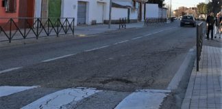 Travesía de Torrejón del Rey, en su estado actual.