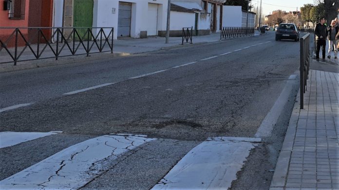 Travesía de Torrejón del Rey, en su estado actual.