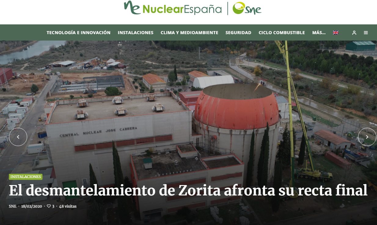 Portada de la versión digital de Revista Nuclear.