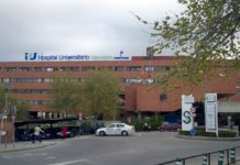 Fachada del Hospital de Guadalajara.
