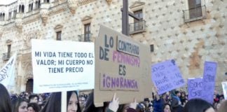 Manifestación del 8M en Guadalajara en 2019. (Foto: La Crónic@)