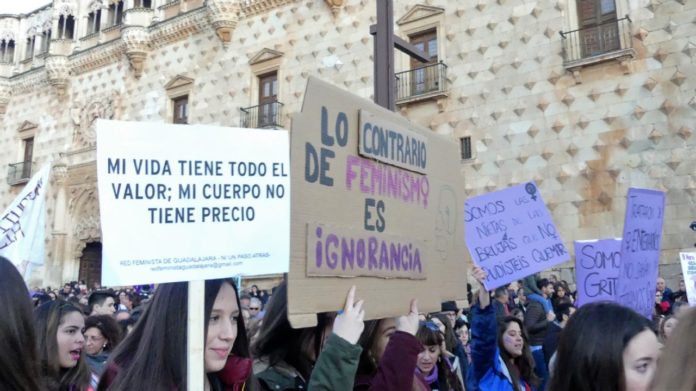 Manifestación del 8M en Guadalajara en 2019. (Foto: La Crónic@)