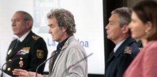 Fernando Simón, en un de sus comparecencias en el Ministerio de Sanidad.