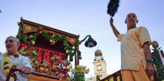 Miembros de Hare Krishna en Madrid, en una imagen de archivo.