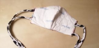 Ejemplo de mascarilla artesanal.