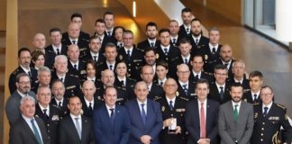 Entrega de la Medalla de Oro de Guadalajara al Cuerpo Nacional de Policía.