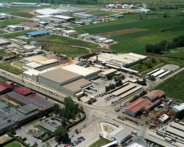 Vista aérea de la planta de Nestlé en Marchamalo.