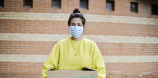 Una trabajadora social de Cáritas, de nuestra serie "Héroes contra el coronavirus". (Foto: Nacho Izquierdo)