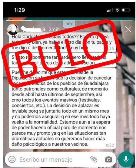 Bulo sobre las fiestas de Guadalajara.