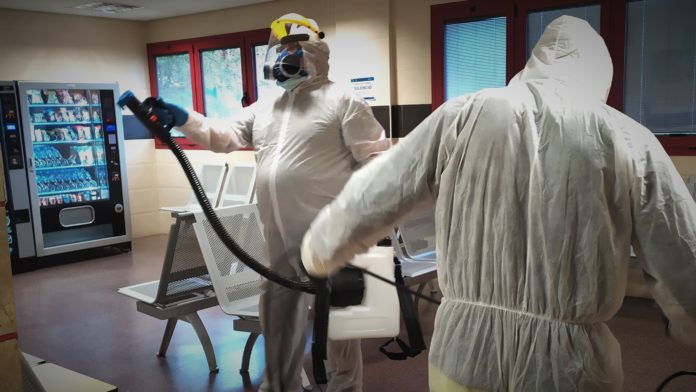 Desinfección con ozono del centro de salud de Azuqueca de Henares.