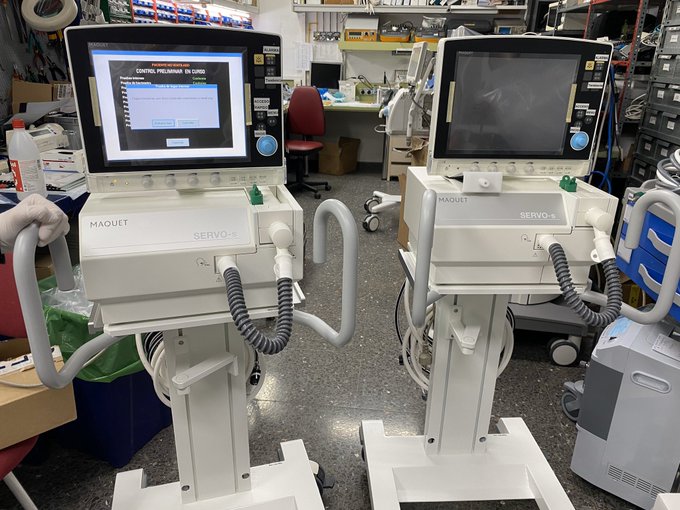 Respiradores, imprescindibles para los pacientes de carácter grave por coronavirus.