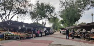 El mercadillo de Cabanillas, antes del coronavirus.