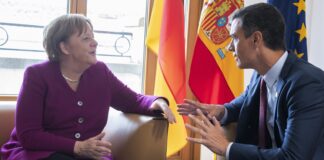 Angela Mergel y Pedro Sánchez, en una imagen de archivo.