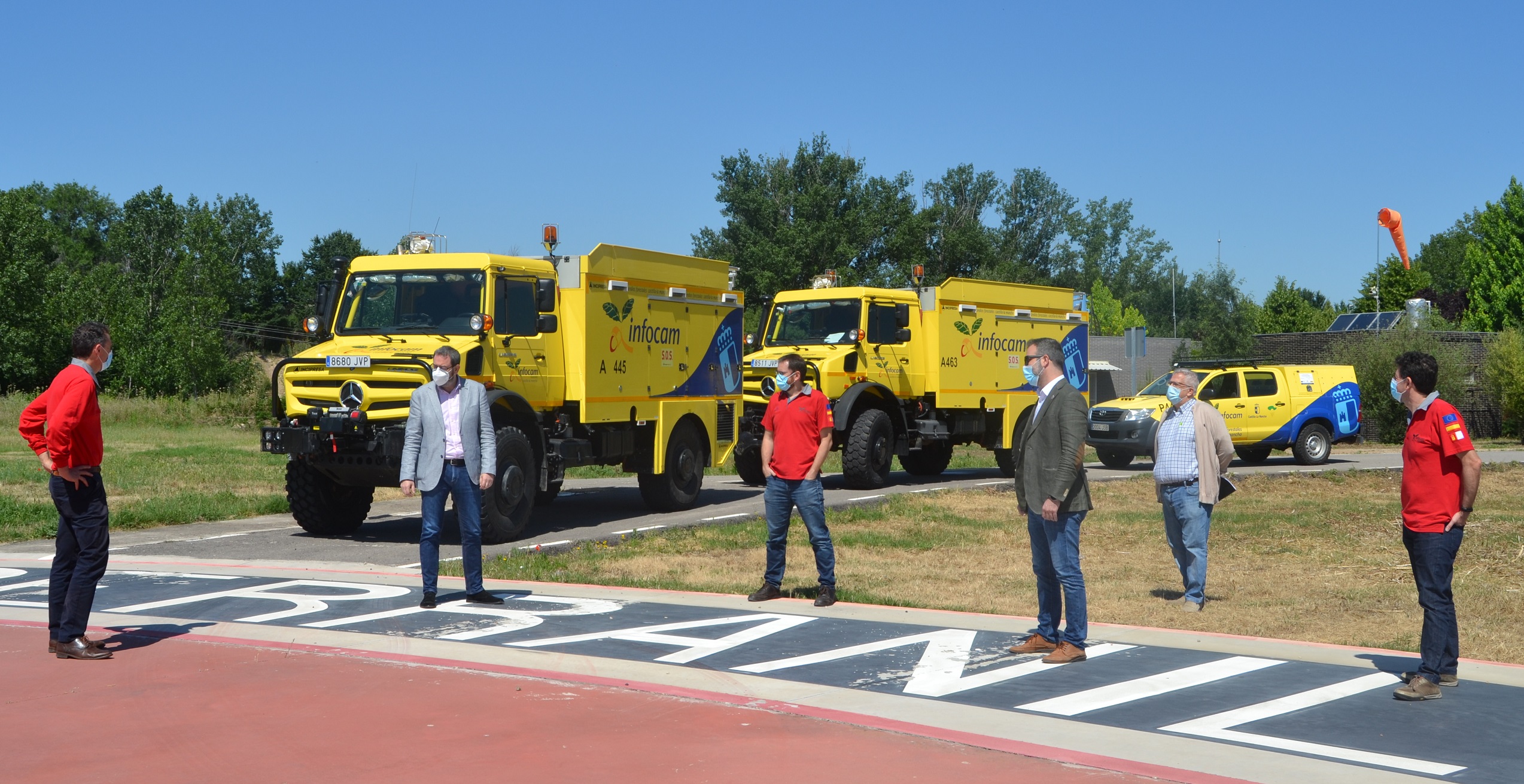 Visita a la finca de El Serranillo, en mayo de 2020.
