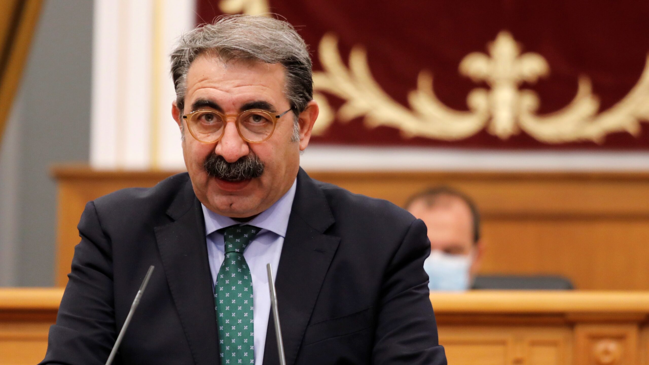 El consejero de Sanidad, en las Cortes de Castilla-La Mancha el 4 de junio de 2020.