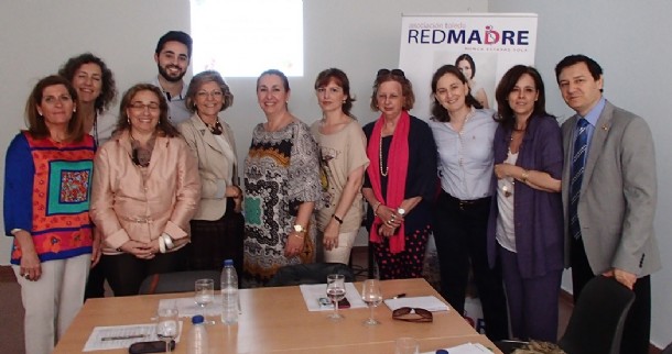 Resñonsables y colaboradores de RedMadre en Guadalajara, en una imagen de archivo.